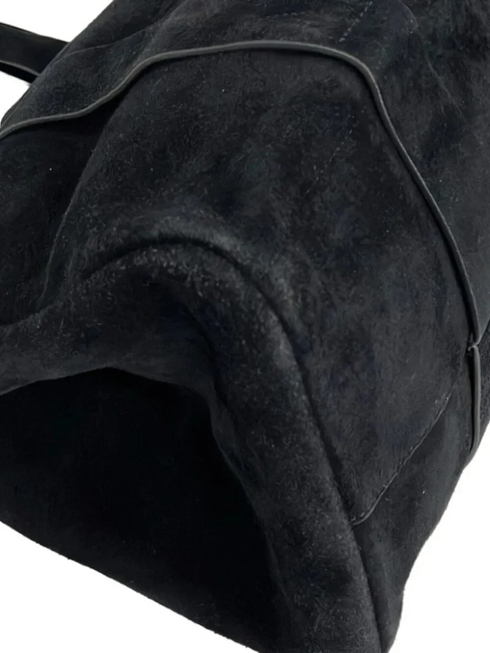 Theory Dark Navy Suede Tote Bag